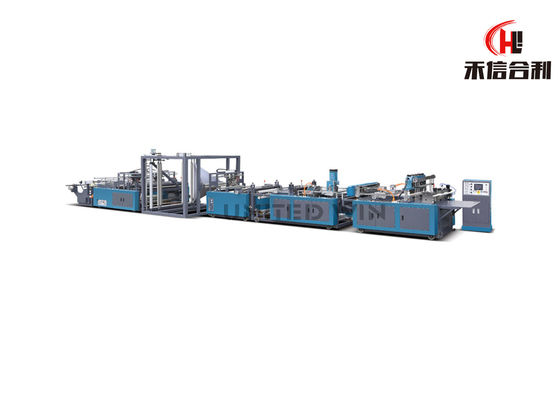 Folding Vertical Non Woven Box Bag Making Fully Automatic Machine For Bigger Size Bags